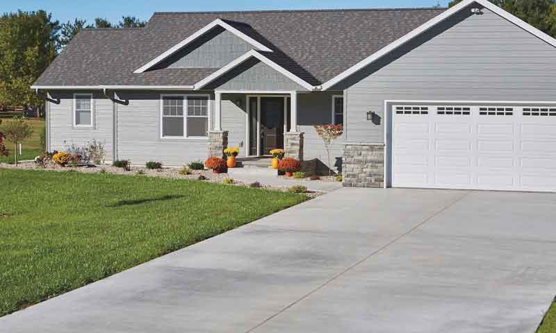 new driveway from construction  service company